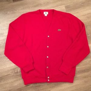 Vintage Men’s Lacoste IZOD 80’s Cardigan Sweater